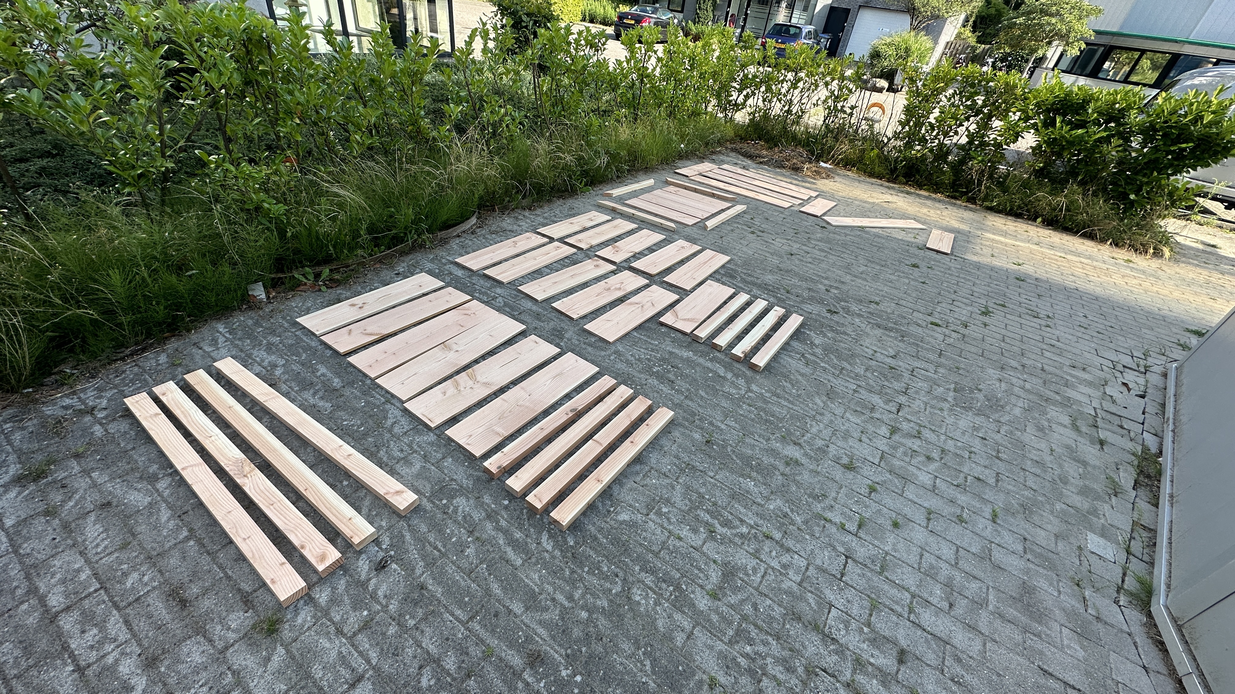 Het IKEA bouwpakket klaar voor montage