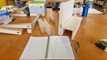 Jig voor een penverbinding.